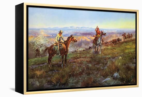 Toll Collectors-Charles Marion Russell-Framed Stretched Canvas