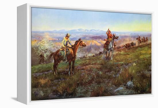 Toll Collectors-Charles Marion Russell-Framed Stretched Canvas