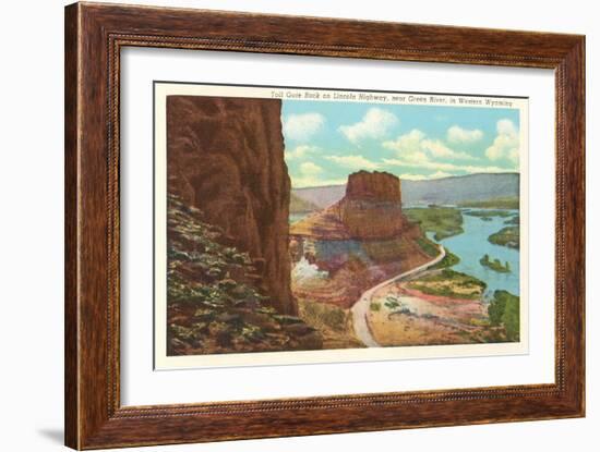 Toll Gate Rock, Green River, Wyoming-null-Framed Art Print