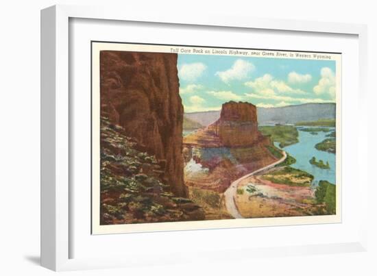 Toll Gate Rock, Green River, Wyoming-null-Framed Art Print