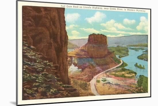 Toll Gate Rock, Green River, Wyoming-null-Mounted Art Print