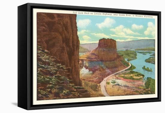 Toll Gate Rock, Green River, Wyoming-null-Framed Stretched Canvas