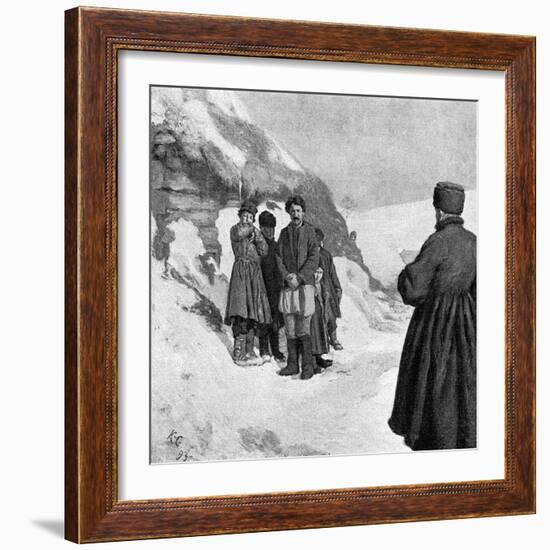 Tolstoy and Starving-Kenyon Cox-Framed Art Print