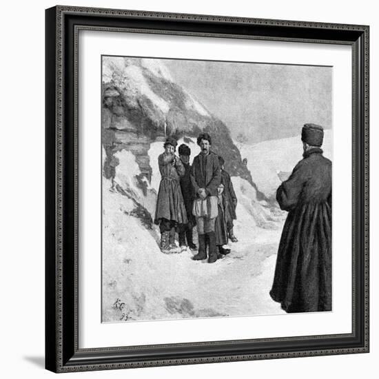 Tolstoy and Starving-Kenyon Cox-Framed Art Print