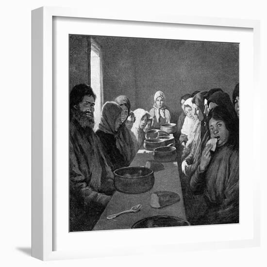 Tolstoy Eating-Room-Kenyon Cox-Framed Art Print