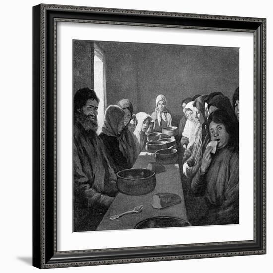 Tolstoy Eating-Room-Kenyon Cox-Framed Art Print