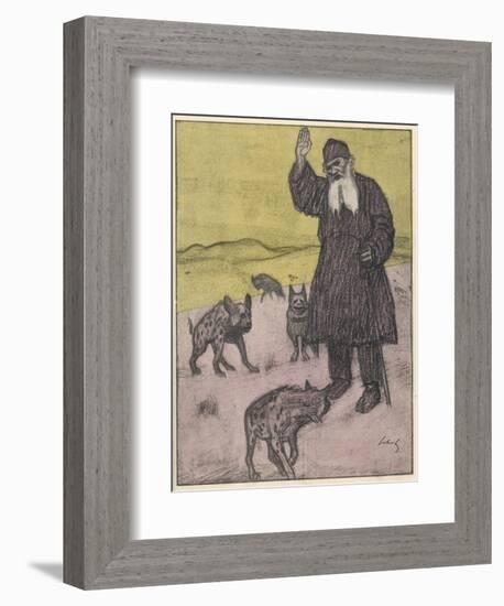 Tolstoy Preaching-Wilhelm Schutz-Framed Premium Giclee Print