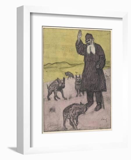 Tolstoy Preaching-Wilhelm Schutz-Framed Premium Giclee Print