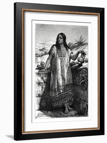 Toltec Girl, Mexico, 19th Century-Pierre Fritel-Framed Giclee Print