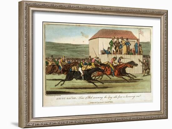 Tom and Bob Winning the Long Odds from a Knowing One-Henry Thomas Alken-Framed Art Print