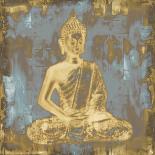 Silver and Gold Buddha-Tom Bray-Mounted Art Print