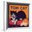 Tom Cat Brand - Orosi, California - Citrus Crate Label-Lantern Press-Framed Art Print