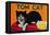 Tom Cat Lemon Label - Orosi, CA-Lantern Press-Framed Stretched Canvas