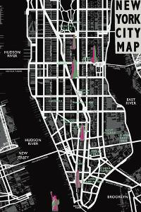 Maps of New York Art for Sale: Prints, Paintings, Posters & Framed Wall ...