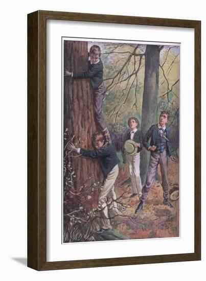 Tom Got on East's Shoulders-Harold Copping-Framed Giclee Print