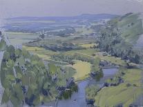 Towards Branscombe from Beer, March-Tom Hughes-Giclee Print