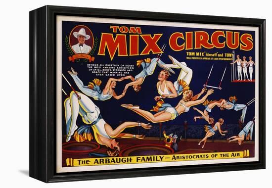 Tom Mix Circus Poster-null-Framed Premier Image Canvas