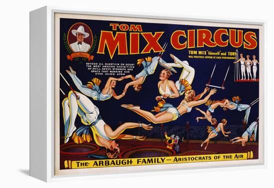 Tom Mix Circus Poster-null-Framed Premier Image Canvas