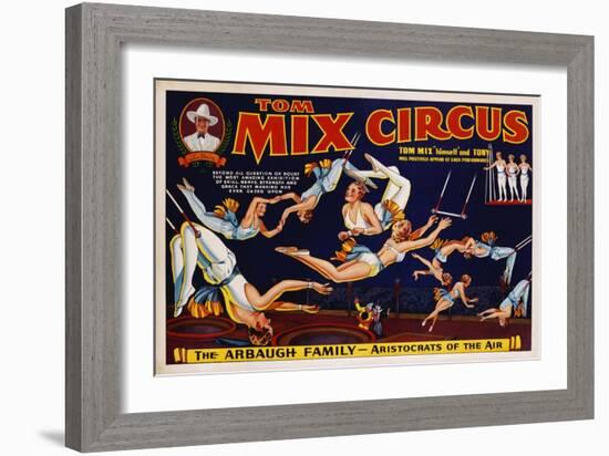 Tom Mix Circus Poster-null-Framed Giclee Print