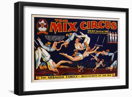 Tom Mix Circus Poster-null-Framed Giclee Print