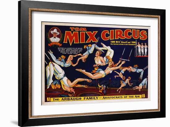 Tom Mix Circus Poster-null-Framed Giclee Print