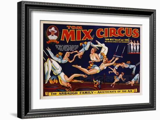 Tom Mix Circus Poster-null-Framed Giclee Print