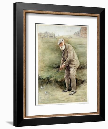 Tom Morris senior, British golfer, portrait, c1910-Unknown-Framed Giclee Print