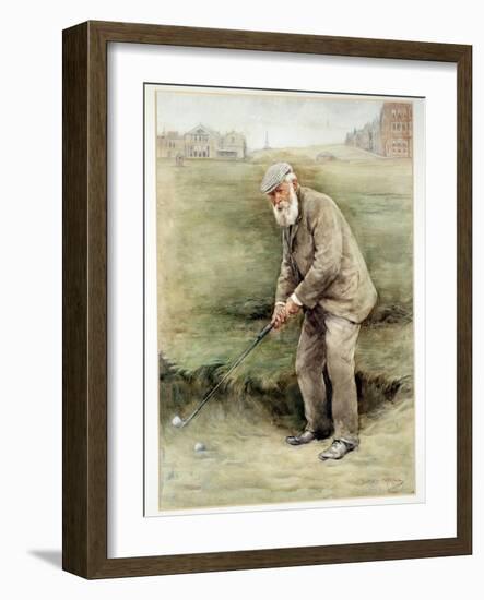 Tom Morris senior, British golfer, portrait, c1910-Unknown-Framed Giclee Print