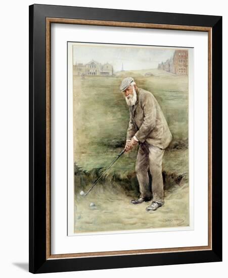 Tom Morris senior, British golfer, portrait, c1910-Unknown-Framed Giclee Print