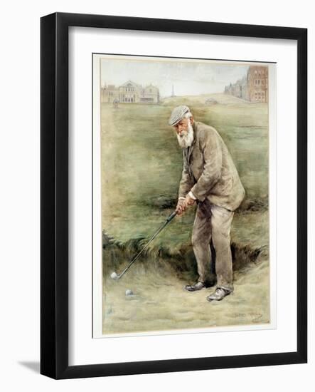 Tom Morris senior, British golfer, portrait, c1910-Unknown-Framed Giclee Print