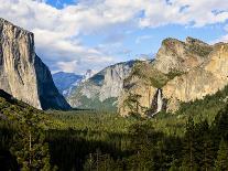 Classic Tunnel-View, Bridalveil Falls, El Capitan and Half Dome, Yosemite, California, USA-Tom Norring-Photographic Print