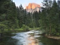 Half Dome with Sunset over Merced River, Yosemite, California, USA-Tom Norring-Photographic Print
