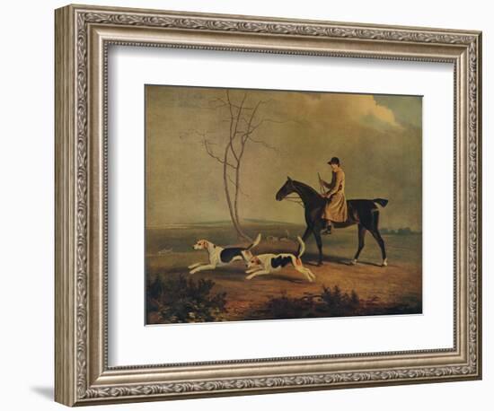 Tom Oldaker, Huntsman of the Berkley Hounds, on Pickle, with the Hounds, 1929-Benjamin Marshall-Framed Giclee Print