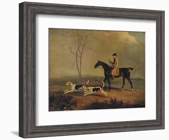 Tom Oldaker, Huntsman of the Berkley Hounds, on Pickle, with the Hounds, 1929-Benjamin Marshall-Framed Giclee Print