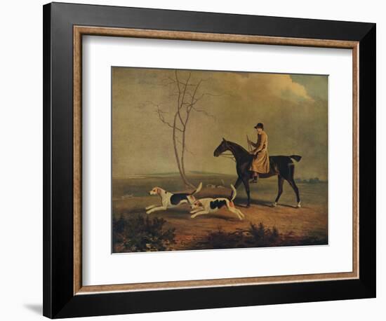 Tom Oldaker, Huntsman of the Berkley Hounds, on Pickle, with the Hounds, 1929-Benjamin Marshall-Framed Giclee Print