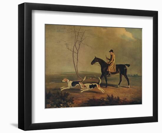 Tom Oldaker, Huntsman of the Berkley Hounds, on Pickle, with the Hounds, 1929-Benjamin Marshall-Framed Giclee Print