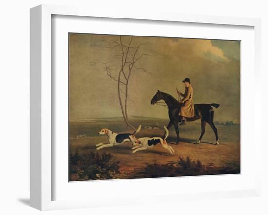 Tom Oldaker, Huntsman of the Berkley Hounds, on Pickle, with the Hounds, 1929-Benjamin Marshall-Framed Giclee Print