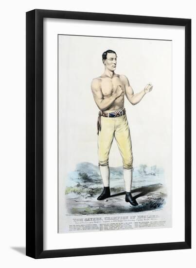 Tom Sayers, Champion of England-Stapleton Collection-Framed Giclee Print