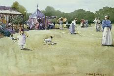 Edwardians at Tennis-Tom Simpson-Mounted Giclee Print