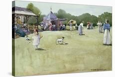 The Tennis Party c1930-Tom Simpson-Stretched Canvas