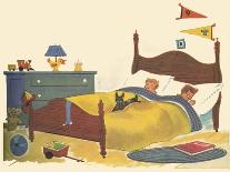 Asleep In Bed-Tom Sinnickson-Art Print