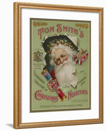 Tom Smith and Co Ltd, Christmas Novelties, Christmas Crackers, Brochure Cover-null-Framed Giclee Print