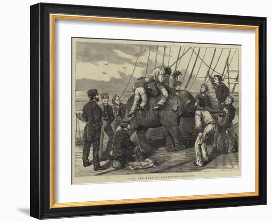 Tom, the Duke of Edinburgh's Elephant-Henry Woods-Framed Giclee Print