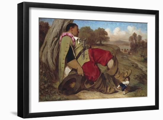 Tom Thumb and the Sleeping Giant-Gustave Doré-Framed Giclee Print