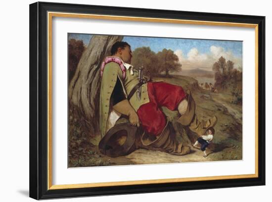 Tom Thumb and the Sleeping Giant-Gustave Doré-Framed Giclee Print
