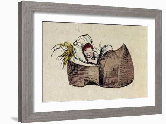 Tom Thumb- Illustration to 'Le petit Poucet'-Theodor Hosemann-Framed Giclee Print