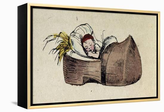 Tom Thumb- Illustration to 'Le petit Poucet'-Theodor Hosemann-Framed Premier Image Canvas