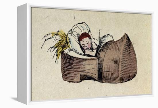 Tom Thumb- Illustration to 'Le petit Poucet'-Theodor Hosemann-Framed Premier Image Canvas