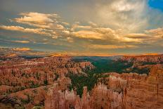 Sunset Point View, Bryce Canyon National Park, Utah, Wasatch Limestone Pinnacles and Sunset Clouds-Tom Till-Photographic Print