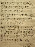 Handwritten Score for Mass for Three Voices-Tomaso Albinoni-Framed Giclee Print